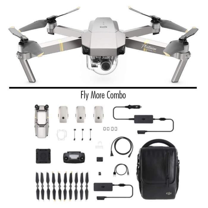 DJI Drone Mavic Pro Fly More Combo Platinum
