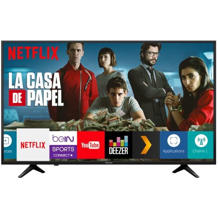 HISENSE H58A6050 TV LED 4K UHD -58'' (146cm) - HDR - Dolby Digital + - Smart TV - 3 x HDMI - 2 x USB - Classe énergétique A+