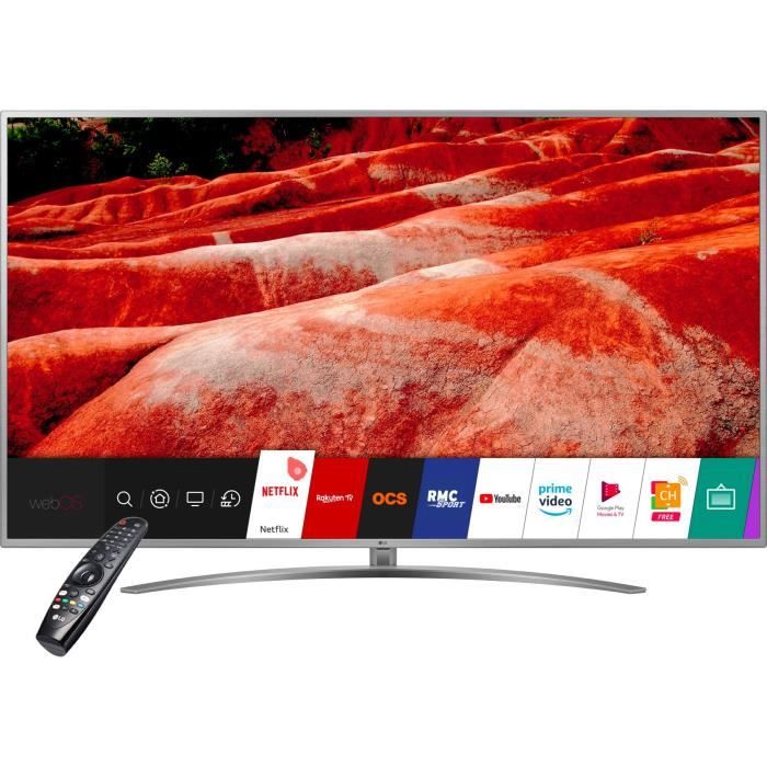 LG 82UM7600 TV LED 4K UHD - 82'' (208cm) - Dolby Vision & Atmos - Smart TV - 4 x HDMI - 3 x USB - Classe énergétique A